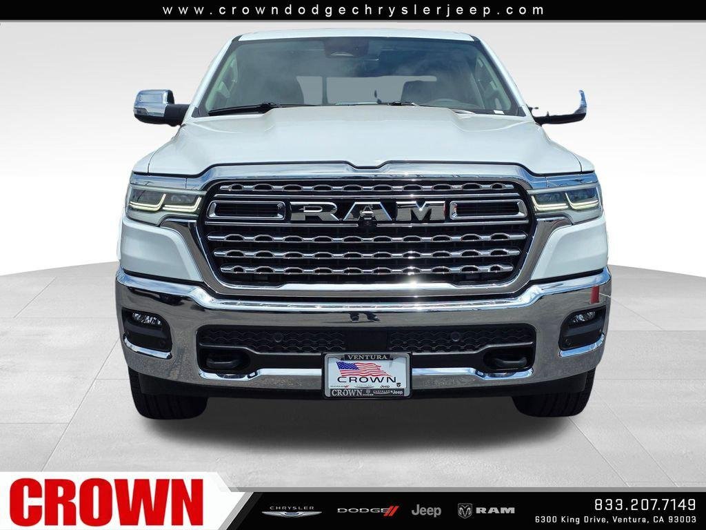 New 2026 Bright White Clear-Coat Exterior Paint RAM Limited Longhorn image 2
