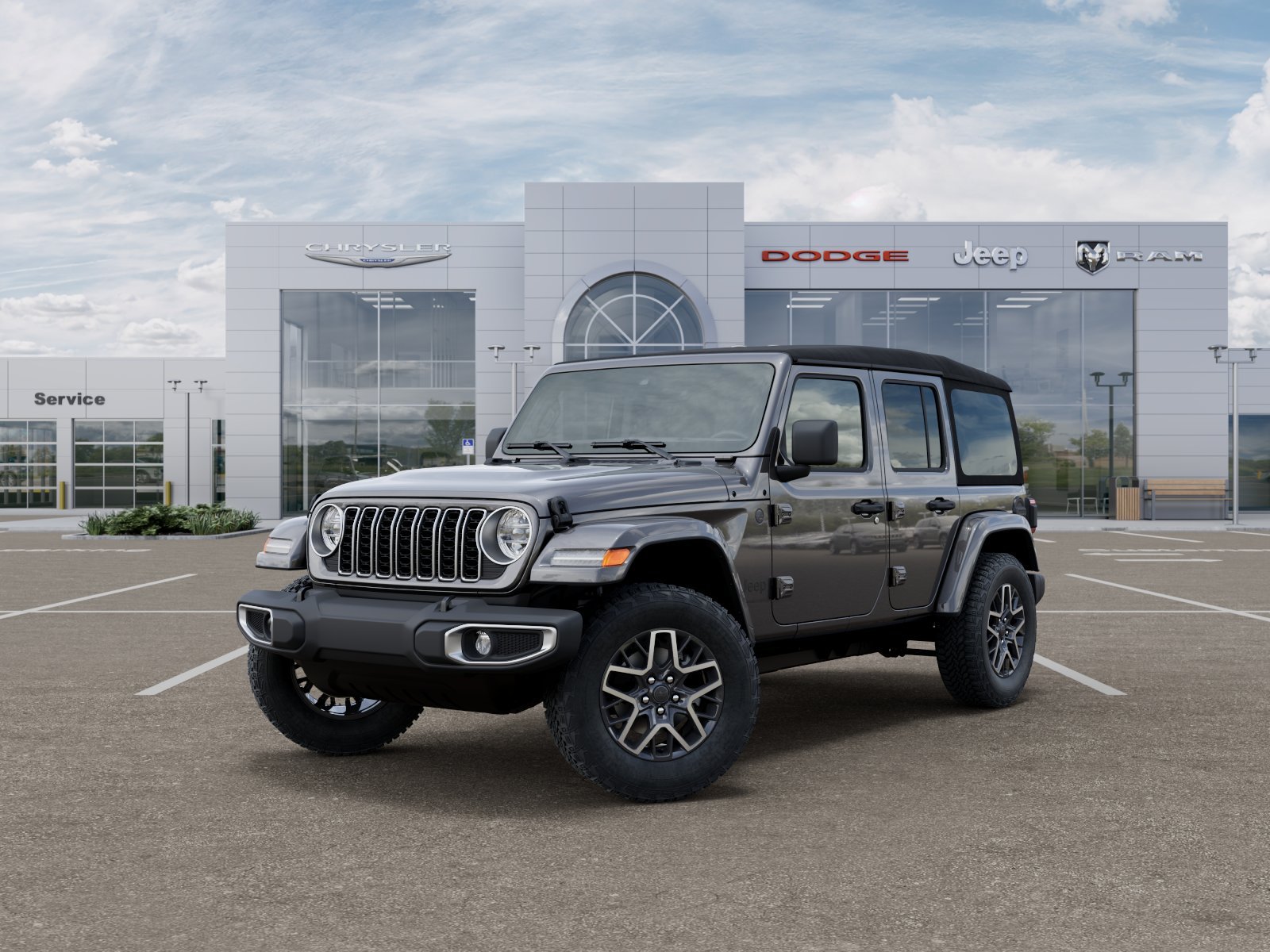 New 2026 Granite Crystal Metallic Clear-Coat Exterior Paint Jeep Sahara image 40