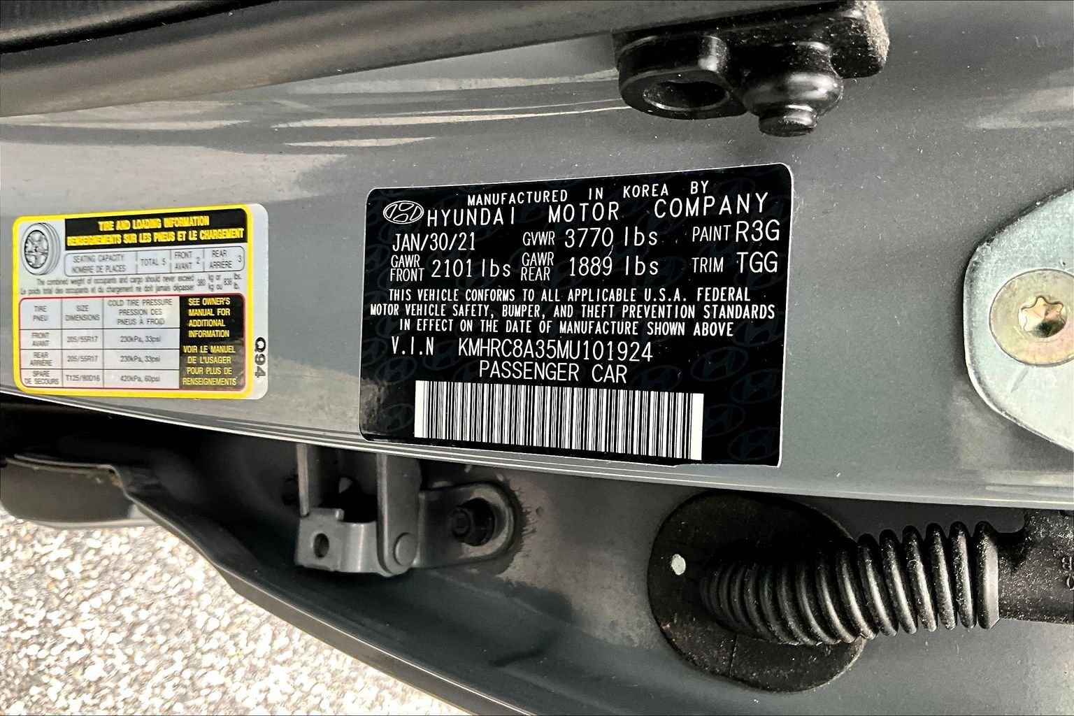 Used 2021 Gray Hyundai SEL image 17