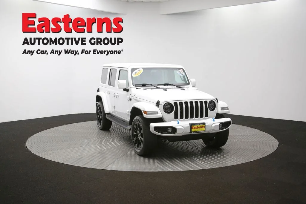 Used 2021 White Jeep Unlimited Sahara High Altitude 4xe image 51