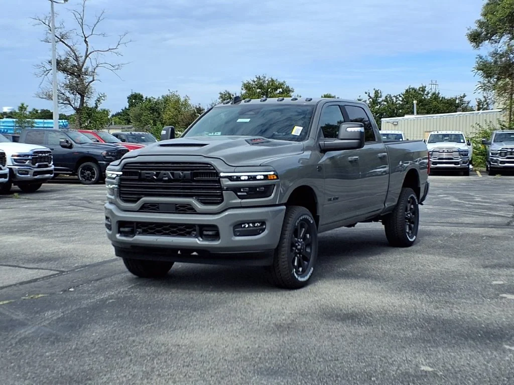 New 2027 Ceramic Gray Clear-Coat Exterior Paint RAM Laramie image 2