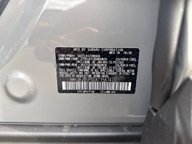 New 2026 River Rock Pearl Subaru Limited image 20