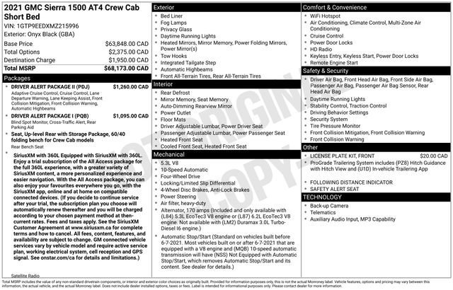 Used 2021 Onyx Black GMC AT4 image 27