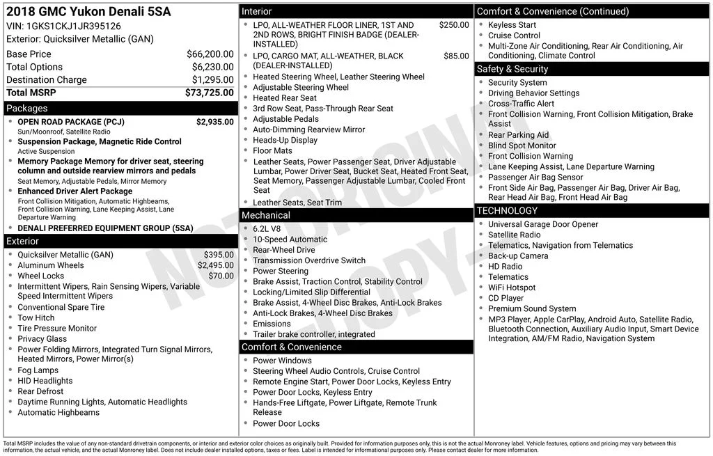Used 2018 Silver GMC Denali image 8