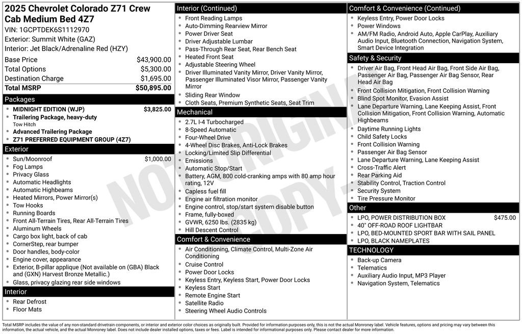 Used 2025 Summit White Chevrolet Z71 image 45