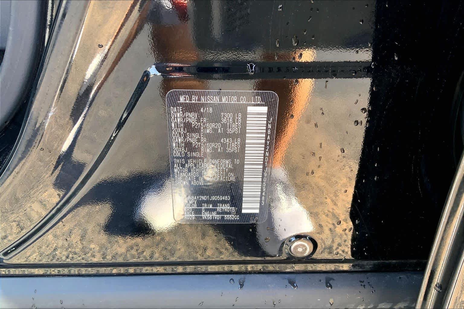 Used 2018 Super Black Nissan SL image 37