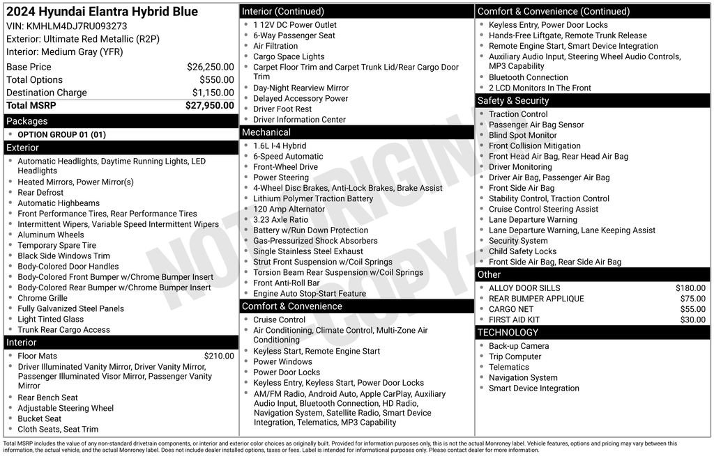 Certified Used 2024 Red Hyundai Blue image 31