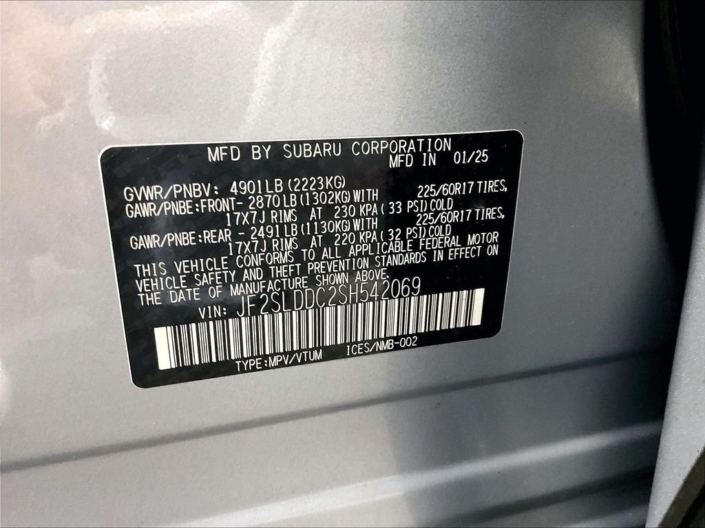 Used 2025 Ice Silver Metallic Subaru Premium image 37