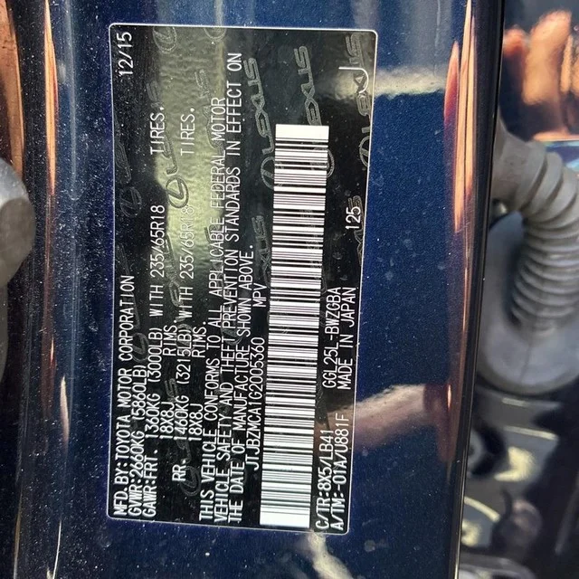 Used 2016 Nightfall Mica Lexus Base image 27