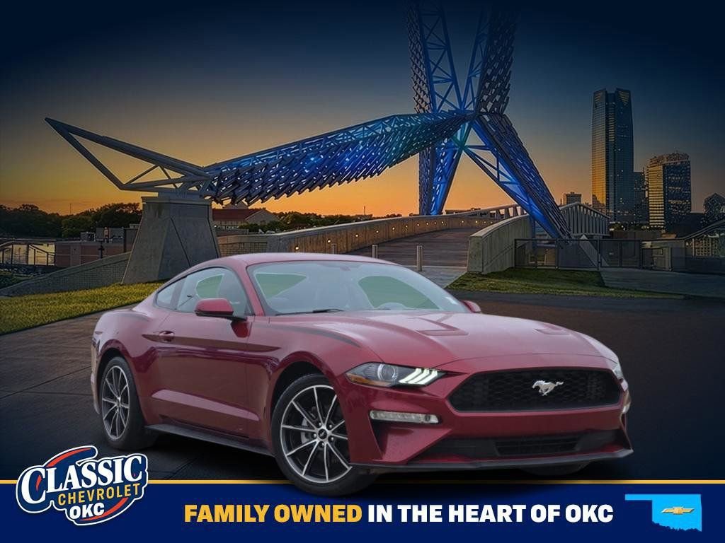 Red 2018 Ford Mustang EcoBoost Coupe RWD Coupe Rear-Wheel Drive