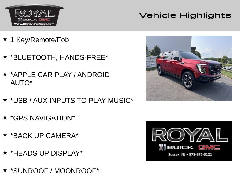 Used 2025 Volcanic Red Tintcoat GMC AT4 Ultimate image 4