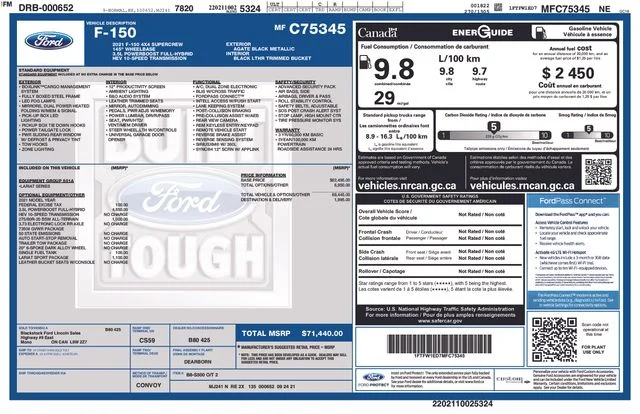 Certified Used 2021 Agate Black Metallic Ford Lariat image 35