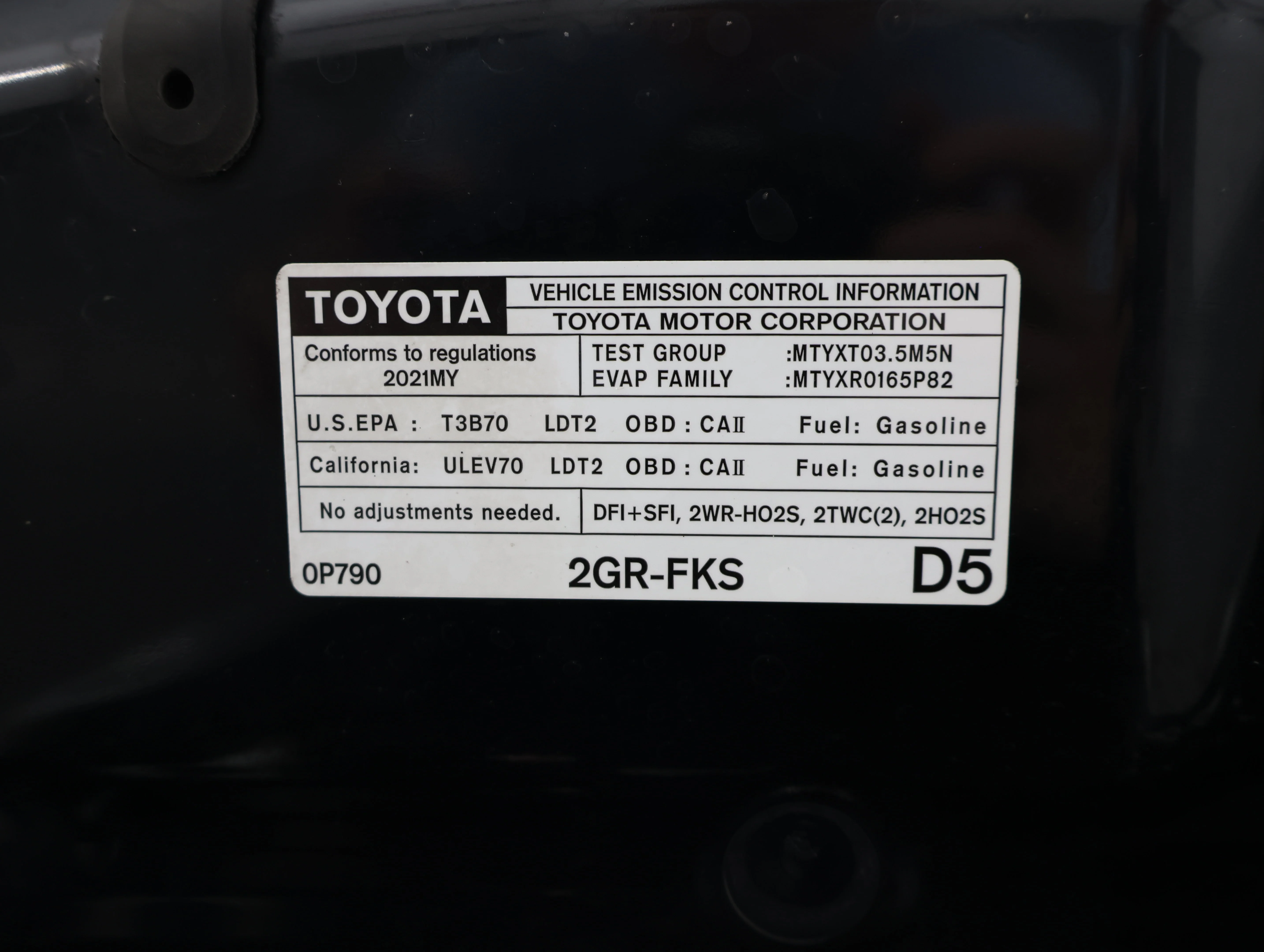 Used 2021 Midnight Black Metallic Toyota TRD Sport image 15