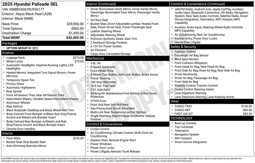 Certified Used 2025 Black Hyundai SEL image 7
