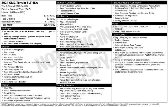 Used 2024 Summit White GMC SLT image 33