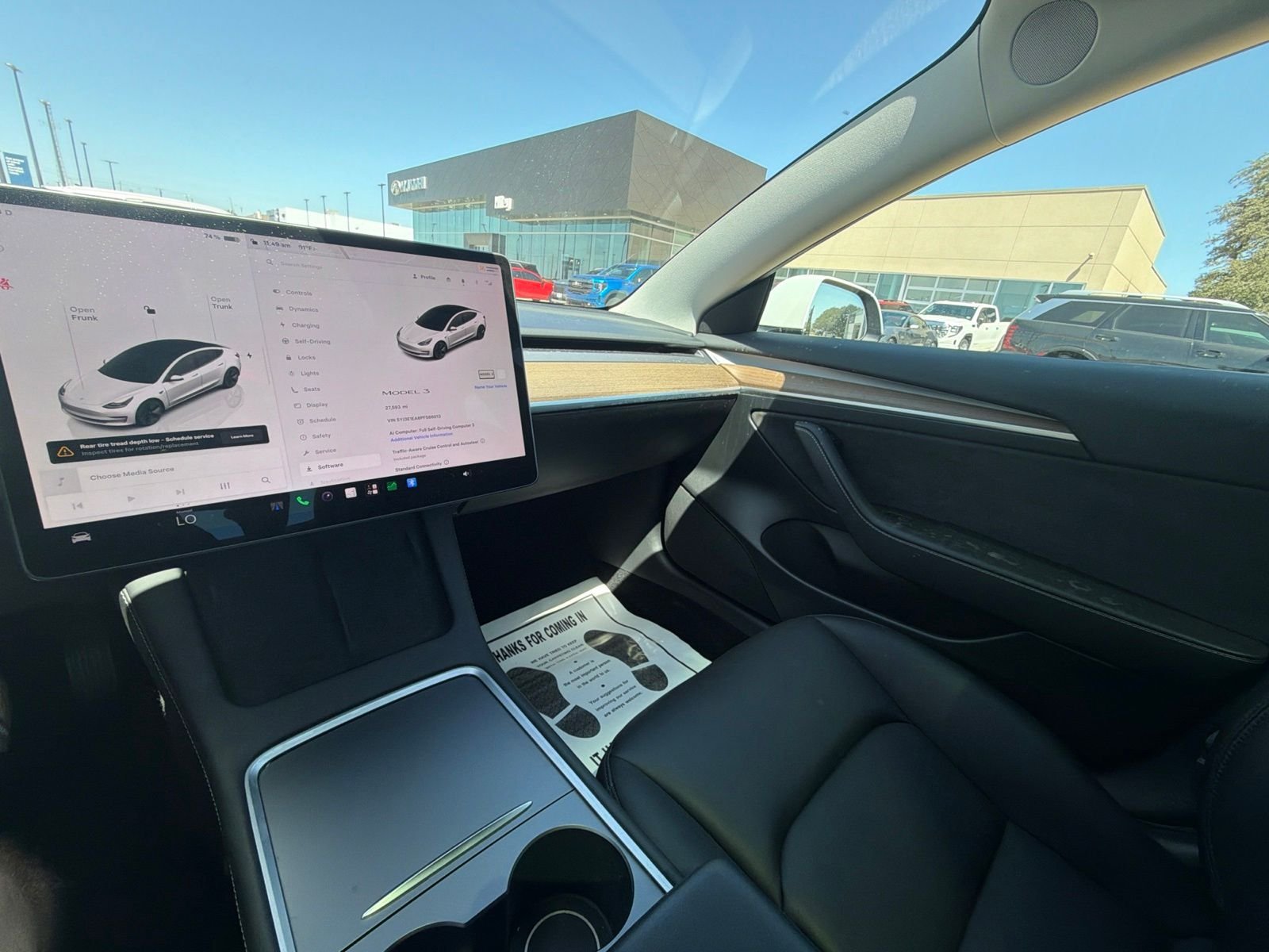 Used 2023 Pearl White Multi-Coat Tesla Base image 16