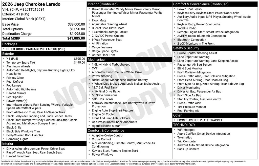 New 2026 41 Jeep Laredo image 30