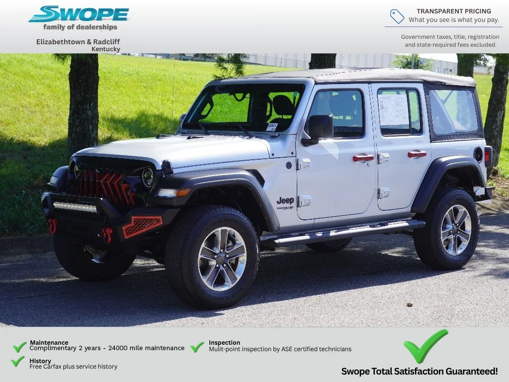 Used 2022 Silver Zynith Clearcoat Jeep Unlimited Sport image 7
