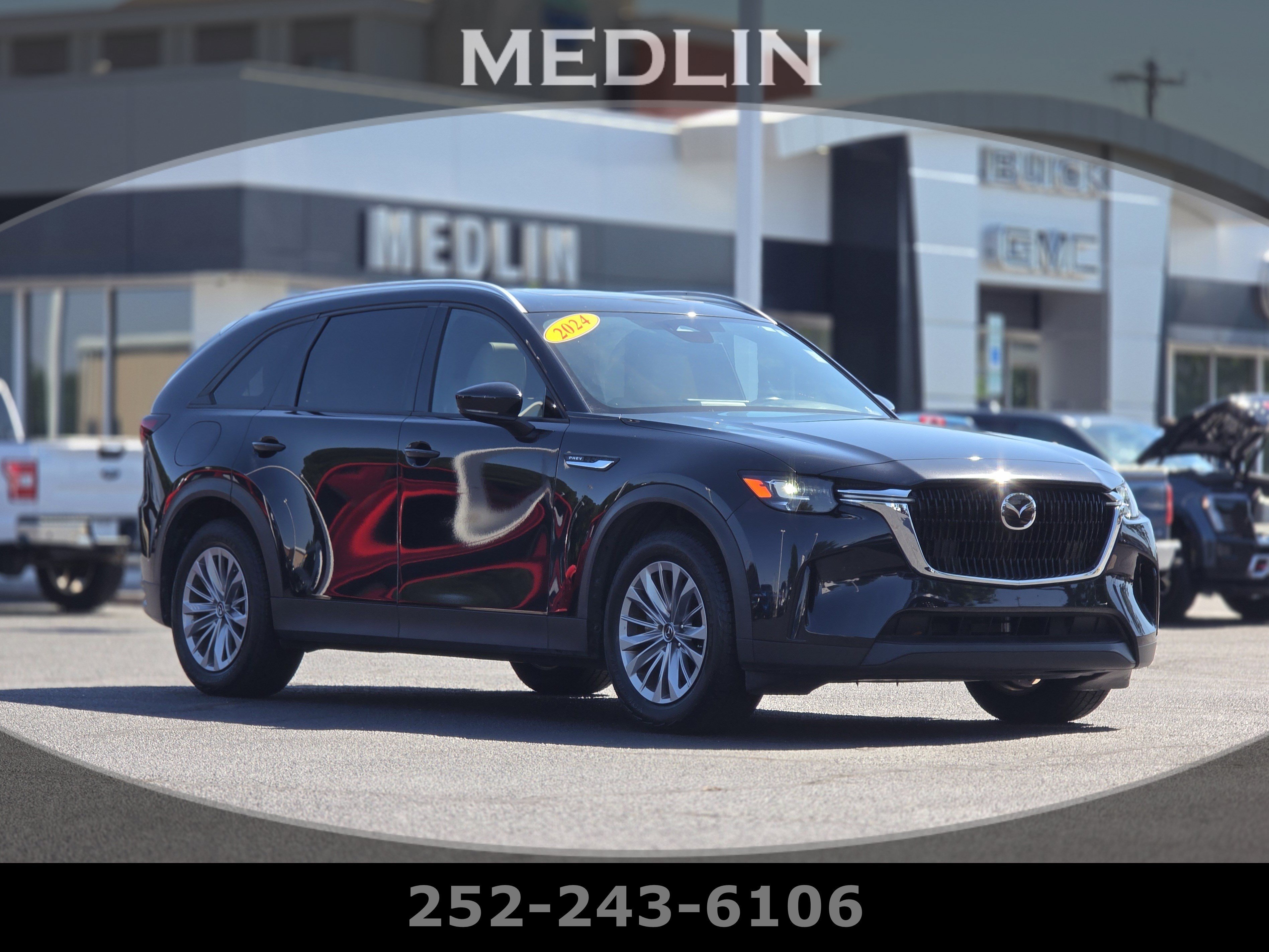 Used 2024 Jet Black Mica Mazda Preferred image 1