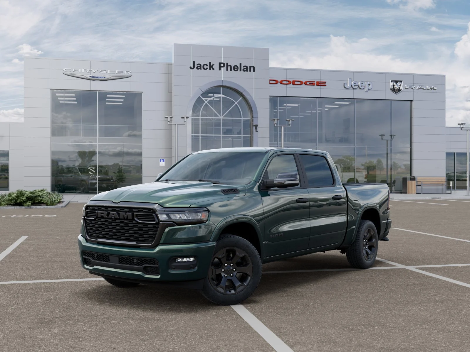 New 2026 Serrano Green Metallic RAM Big Horn/Lone Star image 1