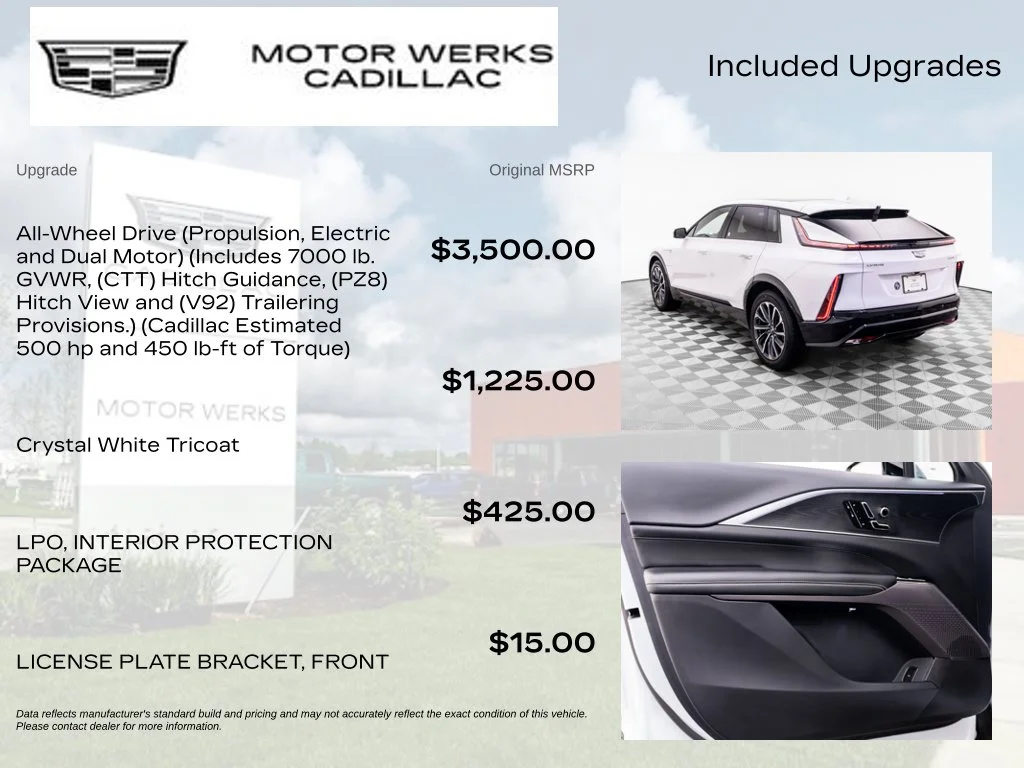 Certified Used 2025 White Cadillac Sport image 4