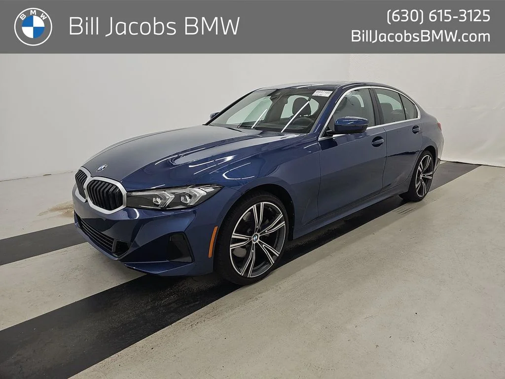 Certified Used 2024 Blue BMW 330i xDrive image 1