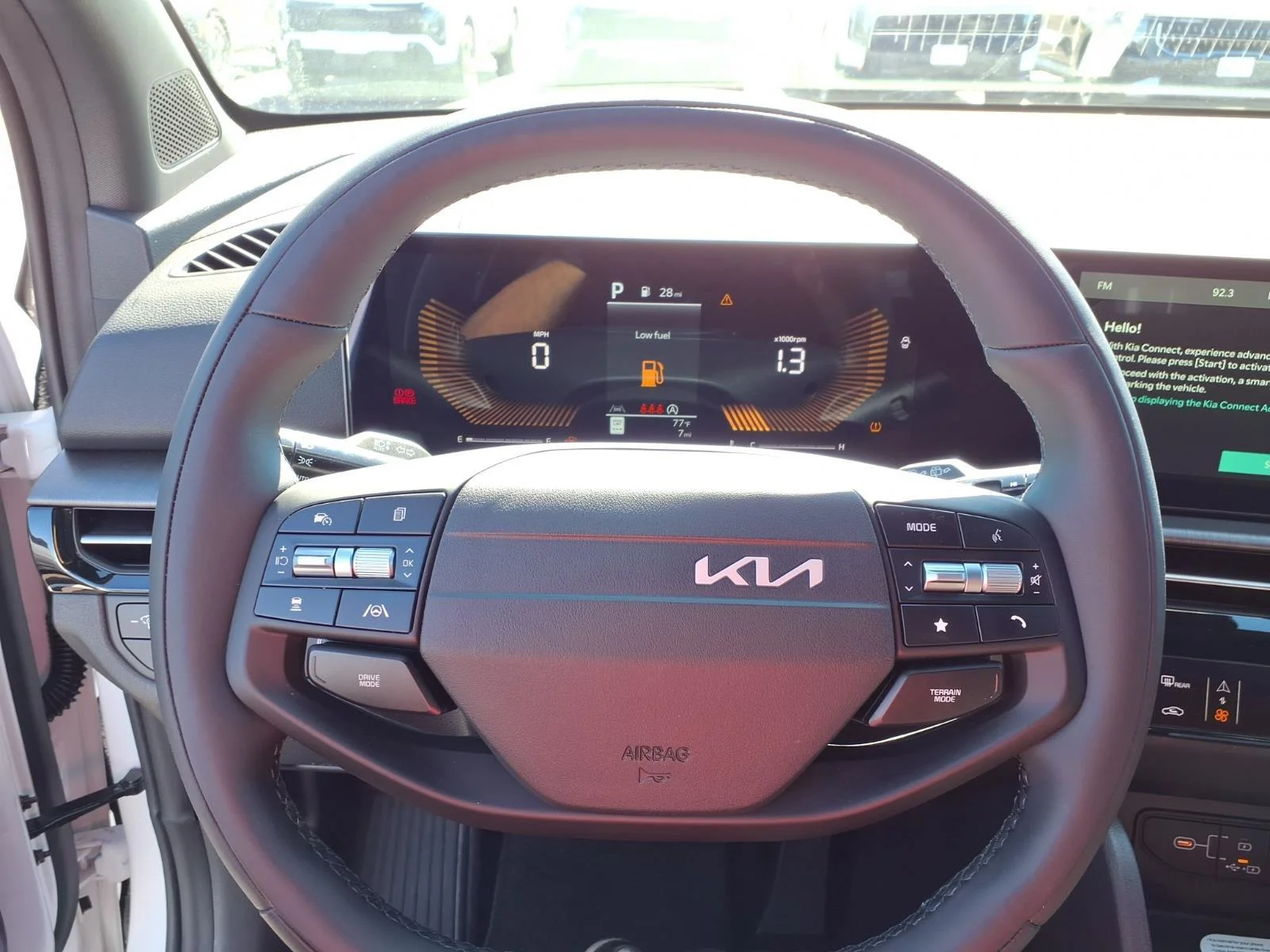 New 2027 Glacial White Pearl / Black Ro Kia X-Line image 8