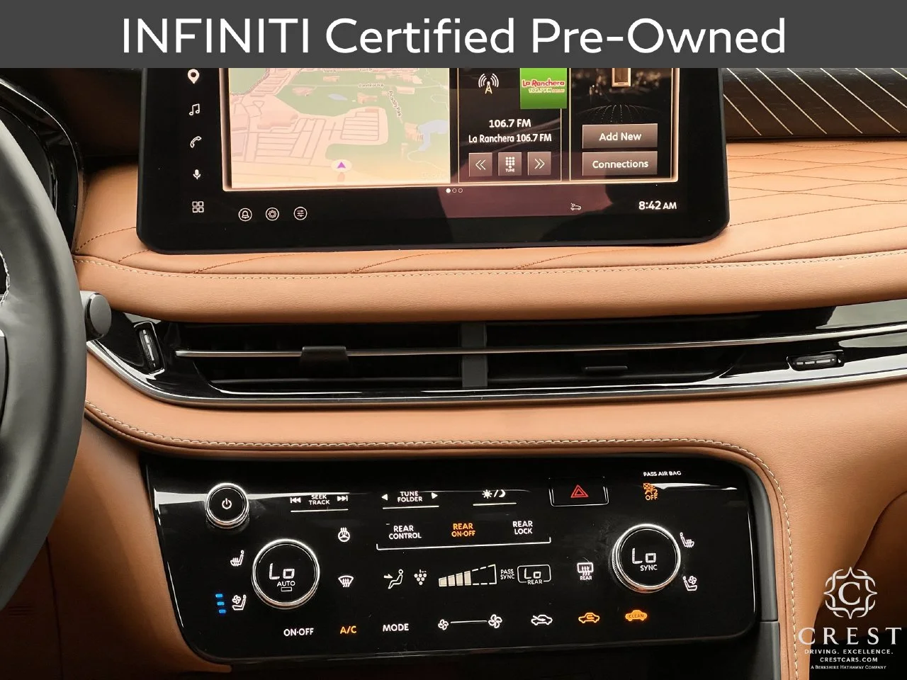 Certified Used 2027 Radiant White Black Obsidian INFINITI AUTOGRAPH image 18