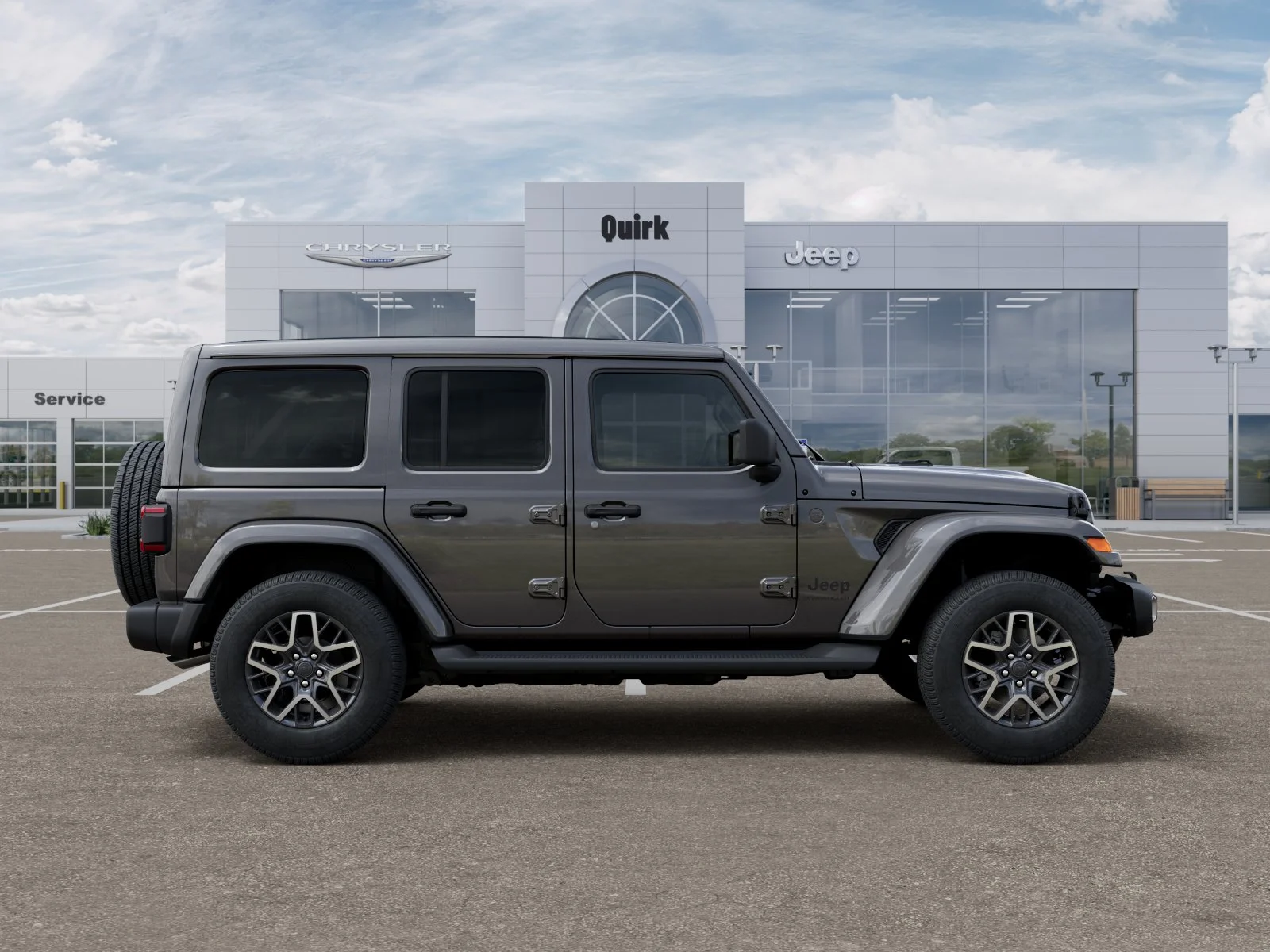 New 2026 Granite Crystal Metallic Clear-Coat Exterior Paint Jeep Sahara image 47