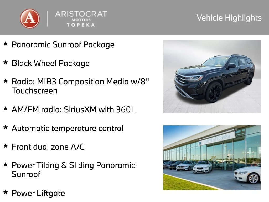 Used 2022 Volkswagen Atlas SE w/Tech with VIN 1V2KR2CA6NC526717 for sale in Kansas City