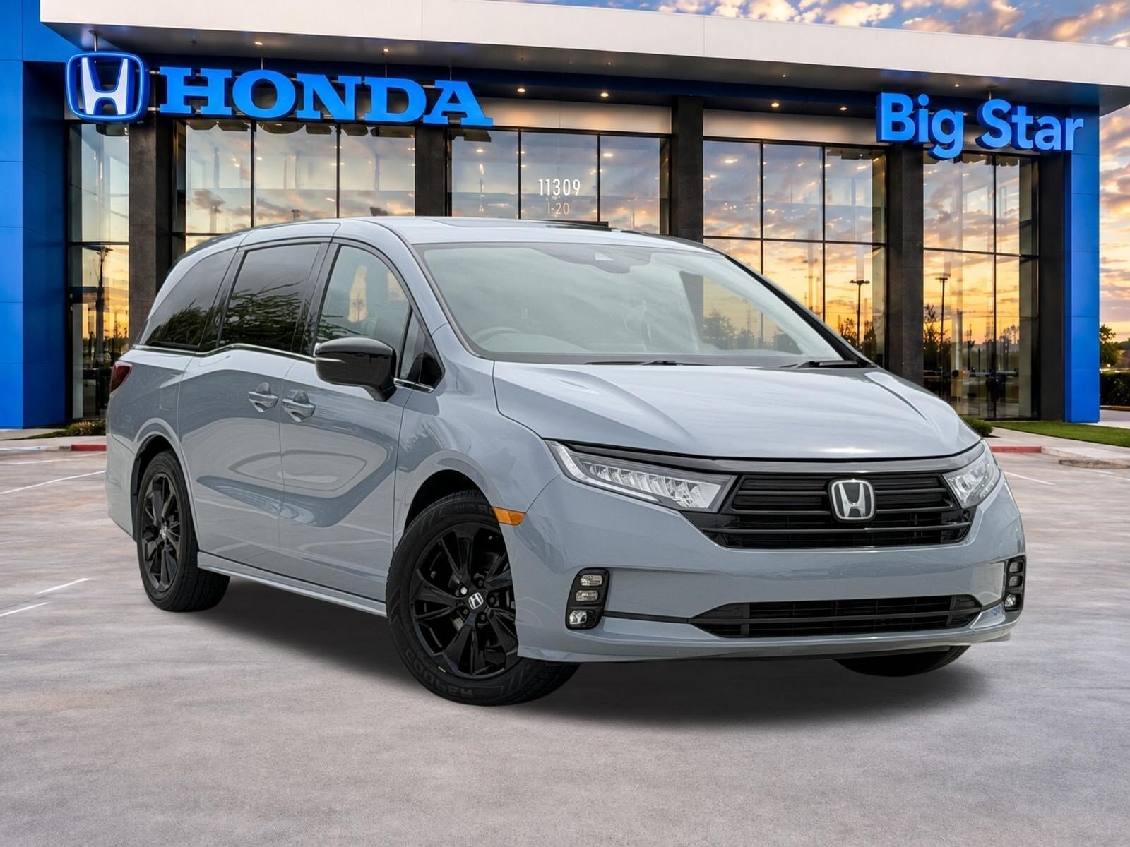 Certified Used 2023 Blue Honda Sport image 1