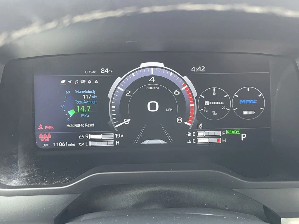 Used 2024 Supersonic Red Toyota Capstone Hybrid image 19