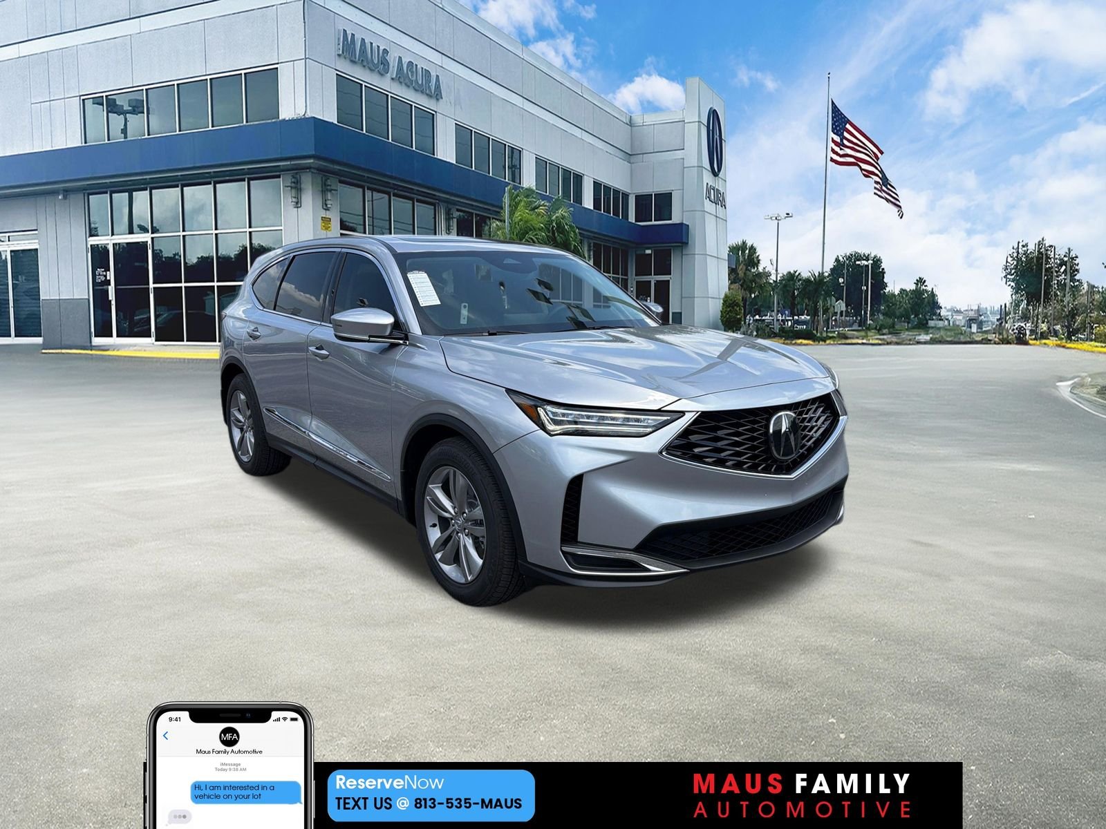 New 2026 Solar Silver Metallic Acura Base image 1
