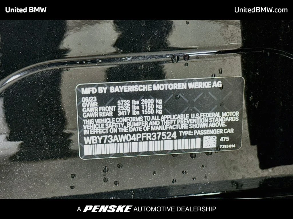 Certified Used 2023 Black Sapphire Metallic BMW eDrive40 image 15
