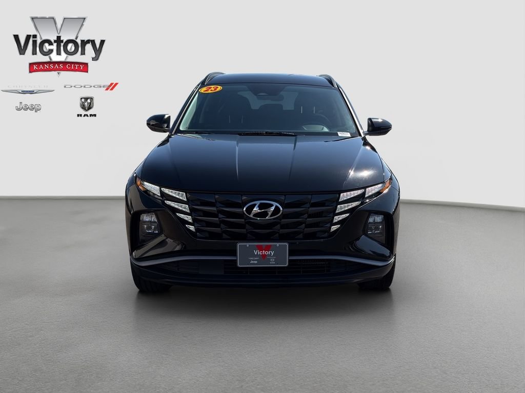 Used 2023 Hyundai Tucson Blue with VIN KM8JBCA17PU090530 for sale in Kansas City