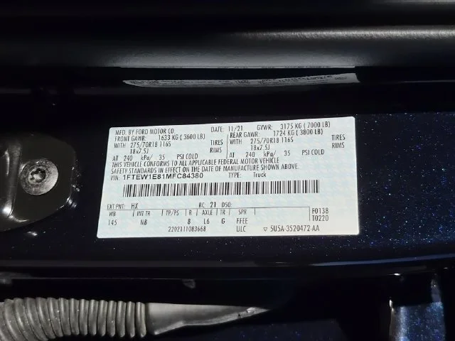 Used 2021 Blue Ford Tremor image 38