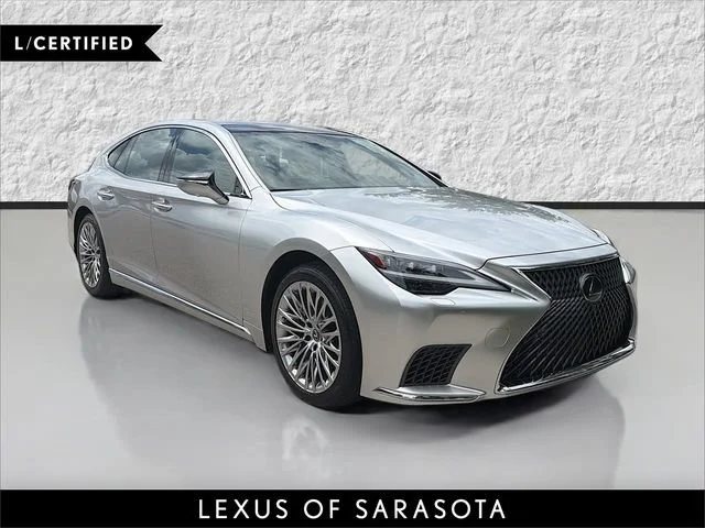 Certified Used 2024 Silver Lexus LS 500 image 1