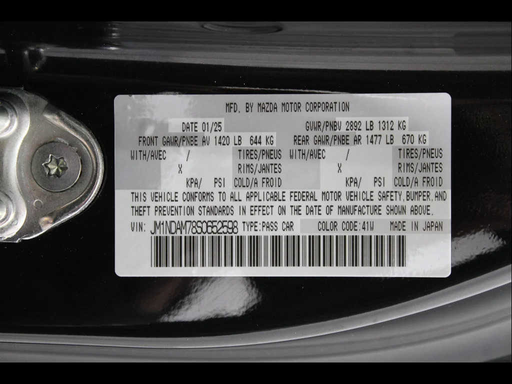 Certified Used 2025 Jet Black Mica Mazda Grand Touring image 23