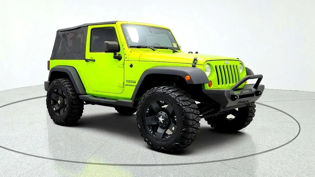 Used 2012 Gecko Pearl Jeep 4WD 2dr Sport w/ XD Wheels, Nitto M/T Tires & Trail FX Bumper image 3