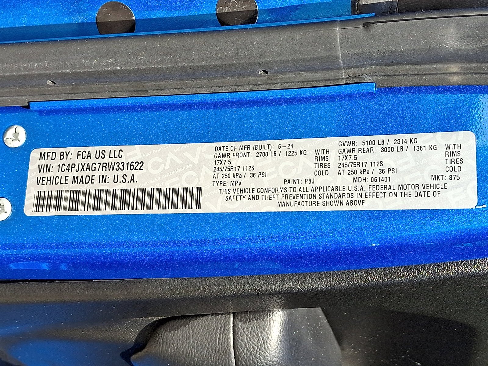Certified Used 2024 Hydro Blue Pearlcoat Jeep Sport S image 26