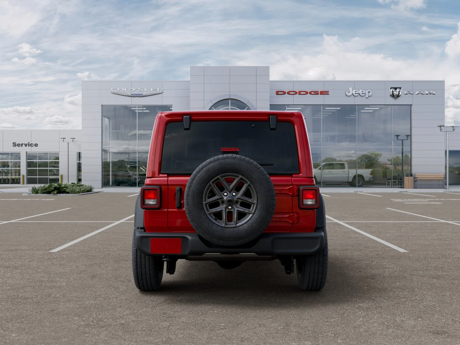 New 2026 Firecracker Red Clear-Coat Exterior Paint Jeep Sport S image 34