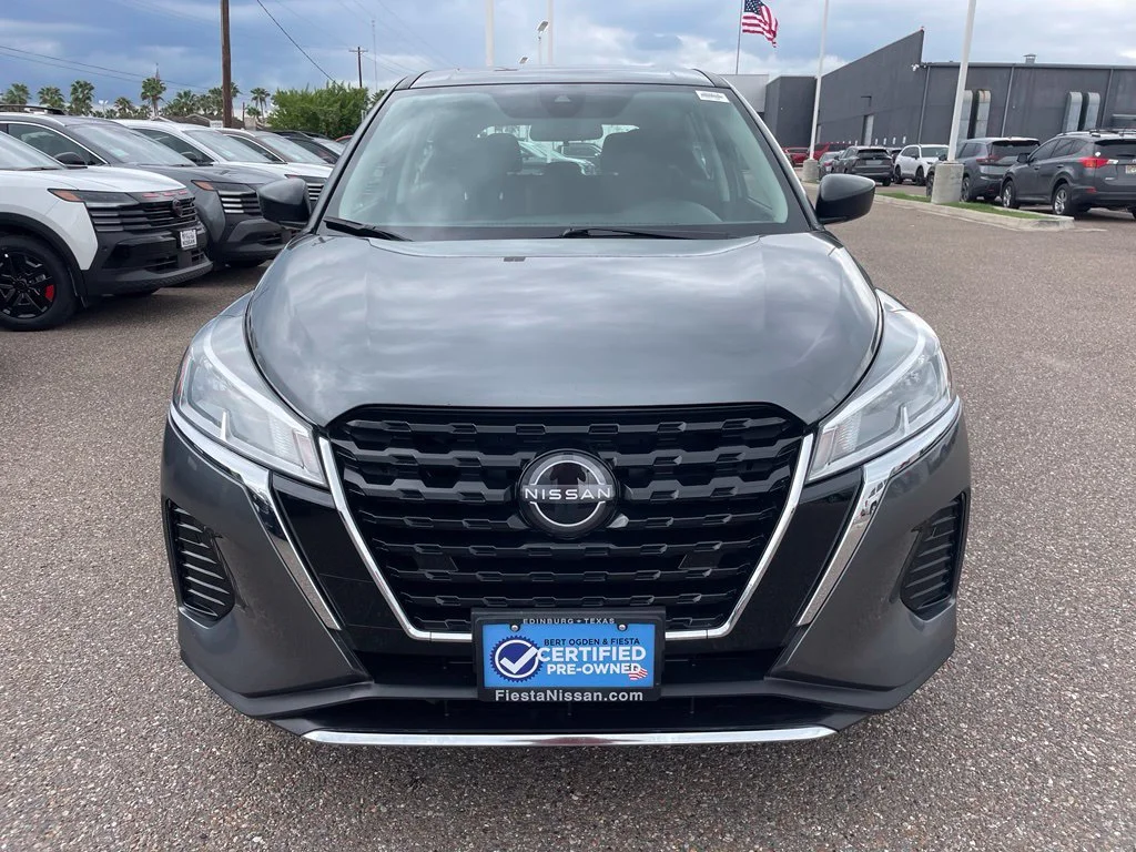 Certified 2025 Nissan KICKS PLAY Base with VIN 3N1CP5BV8SL477444 for sale in Edinburg, TX