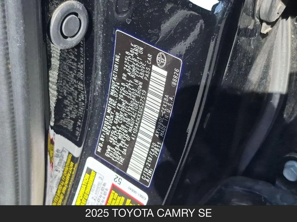 Used 2025 Black Toyota SE image 26
