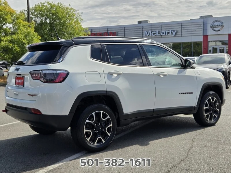 Used 2021 White Clearcoat JEEP TRAILHAWK 4X4 image 5