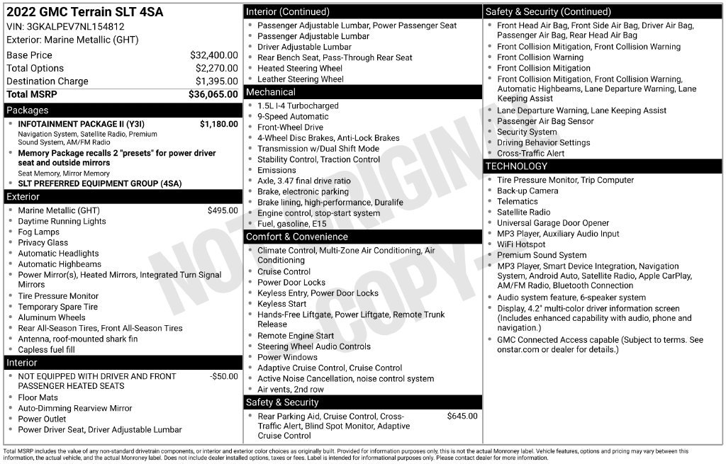 Used 2022 Blue GMC SLT image 21