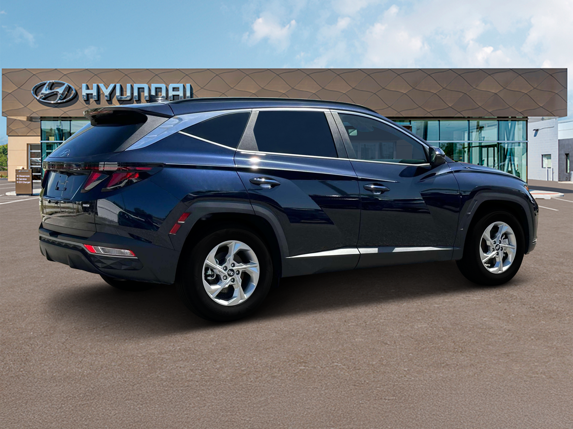 New 2024 Blue Hyundai SEL AWD image 8