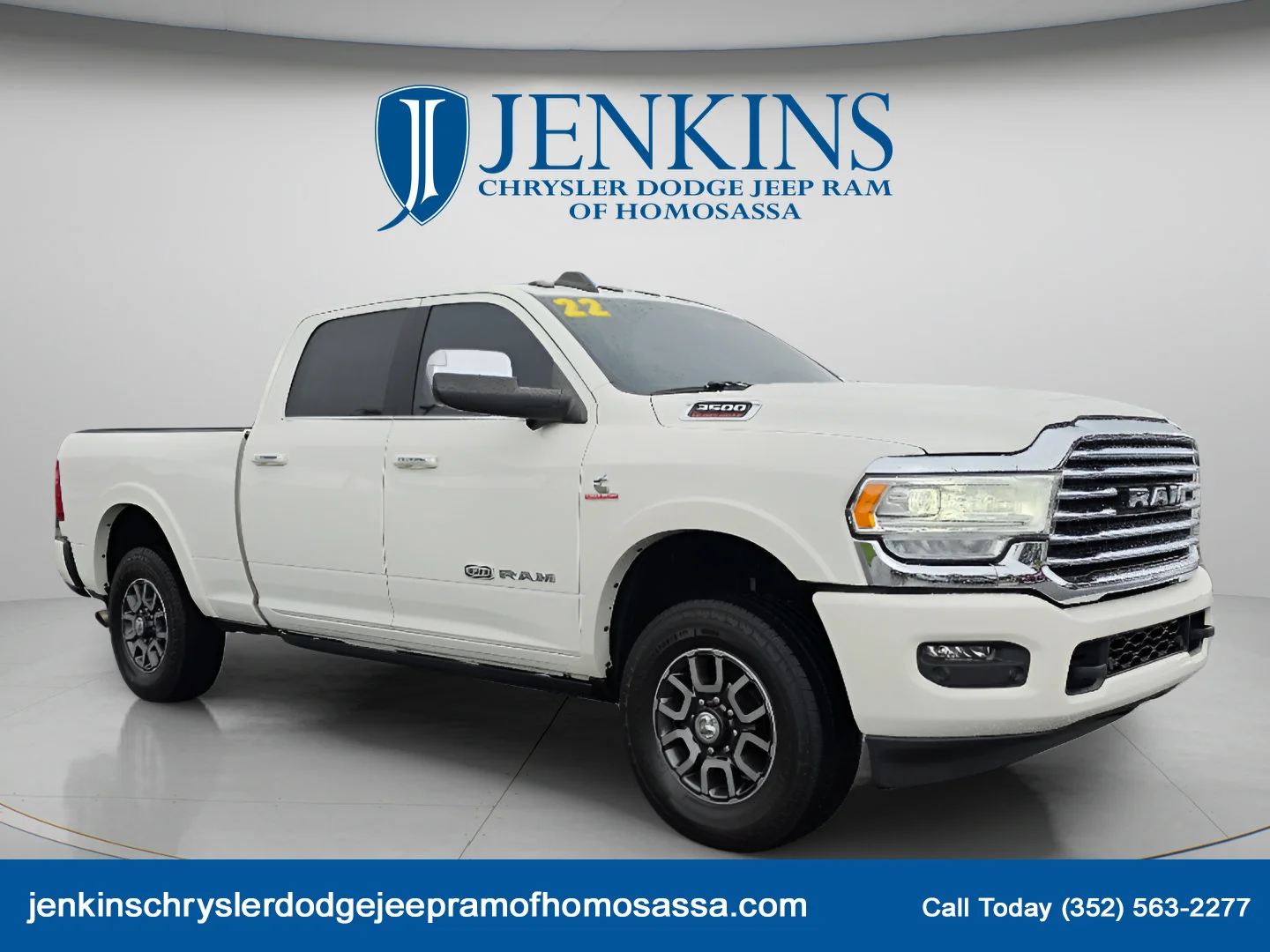 Used 2022 Pearl White Ram Longhorn image 2