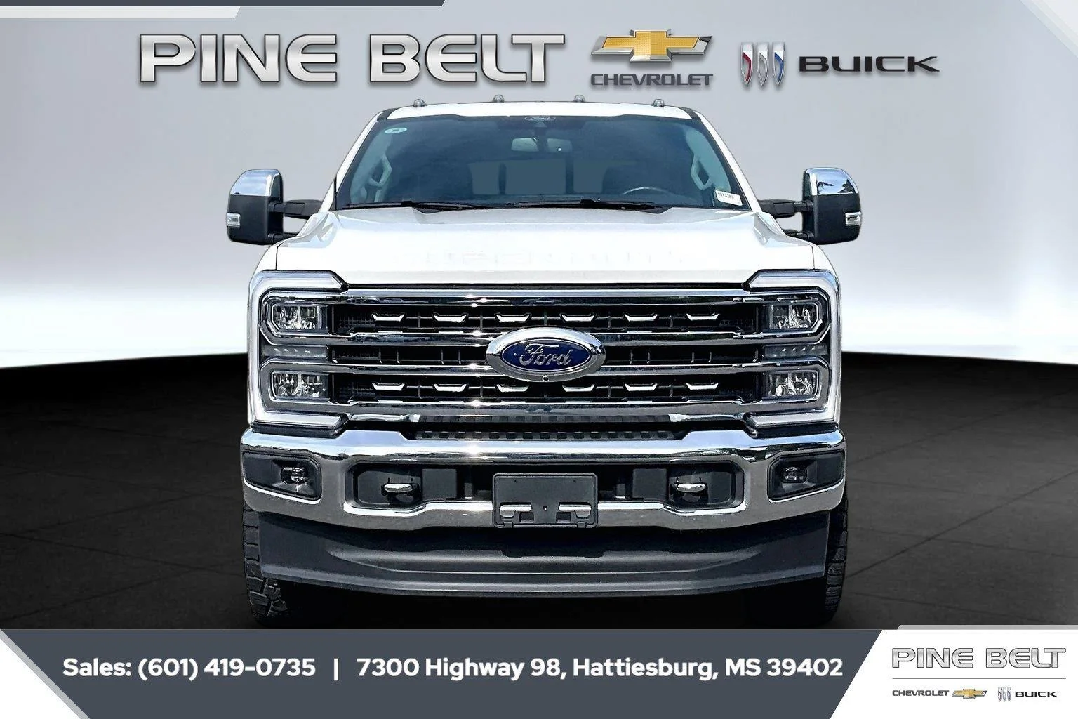 Used 2024 Star White Metallic Tri-Coat Ford Lariat image 3