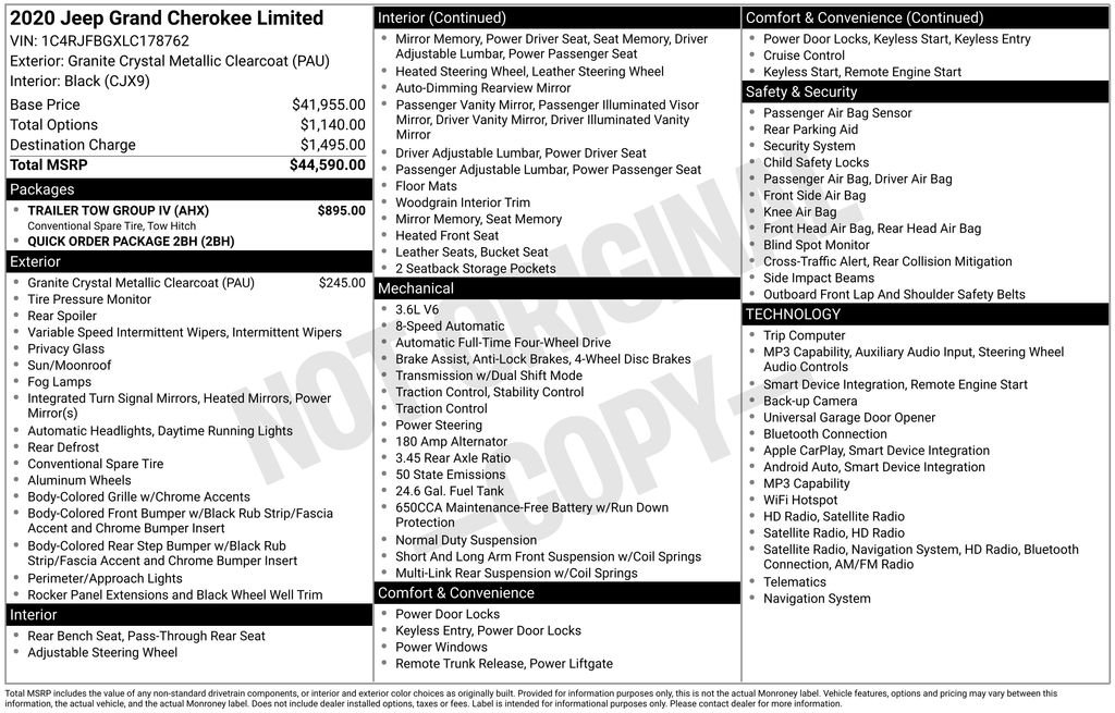 Used 2020 Crystal Metallic Jeep Limited image 22