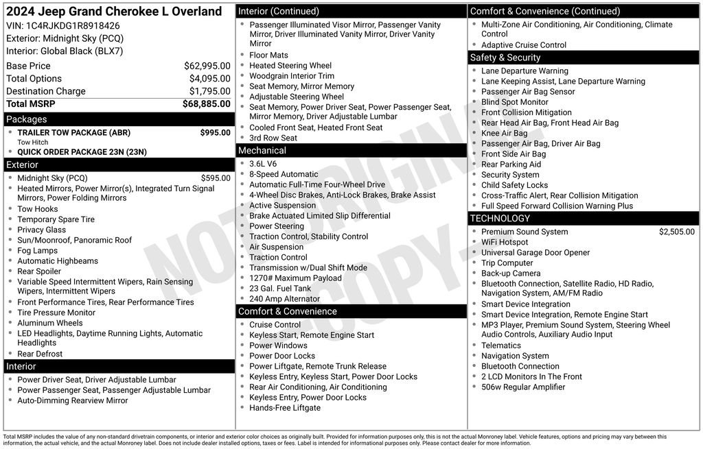 Used 2024 Black Jeep Overland image 39